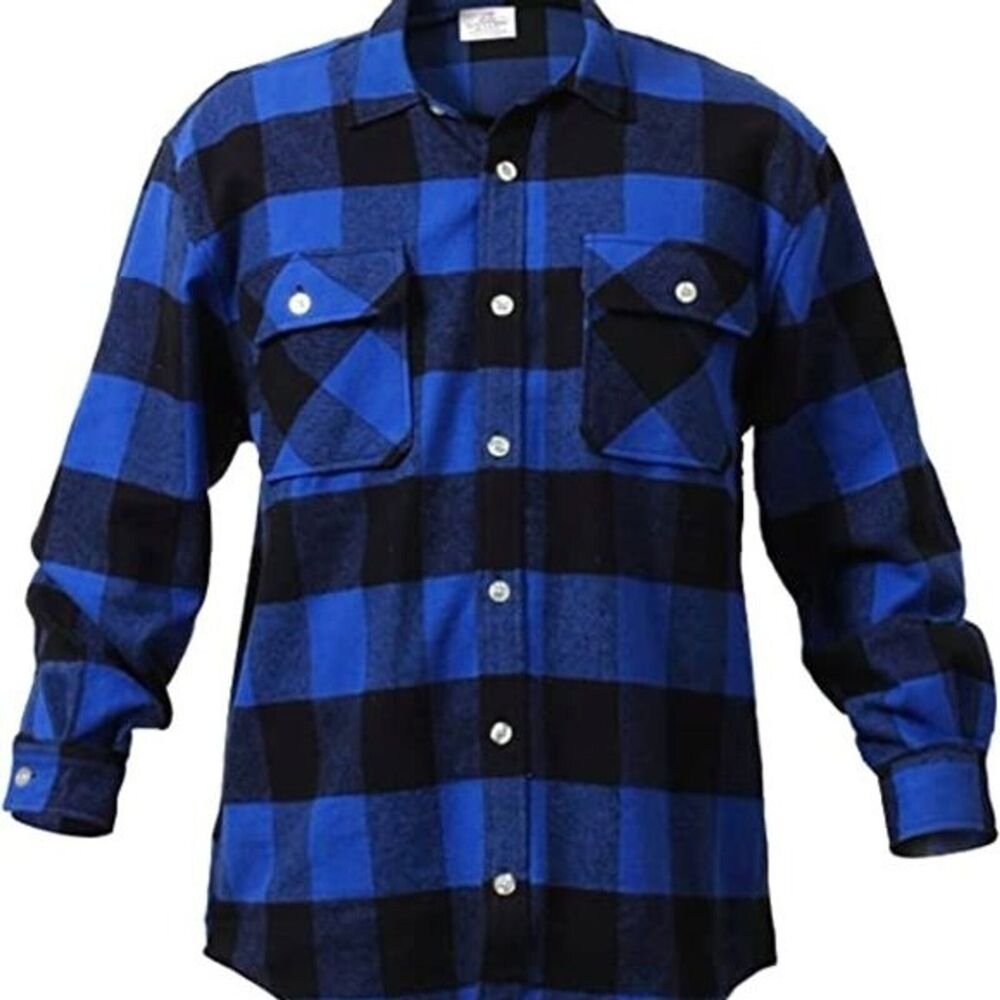 Extra Heavyweight Buffalo Plaid Flannel Shirt MSRP $61.99 SIZE 3XL Rothco